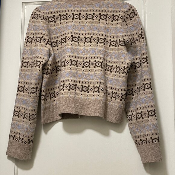 Marled Fair Isle Cardigan L - Picture 2 of 5